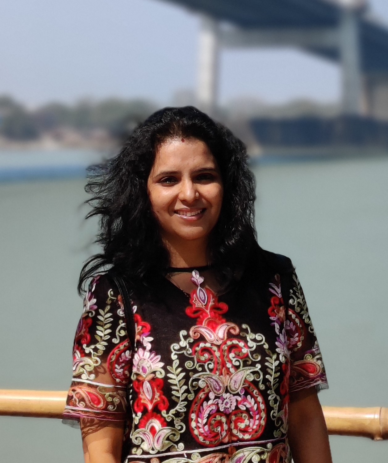 photo of Deepika at Hoogly river